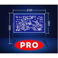 Прозрачная маркерная доска 1950 на 110 с регулировкой высоты до 2-х метров